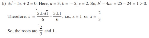 Quadratic Formula solution