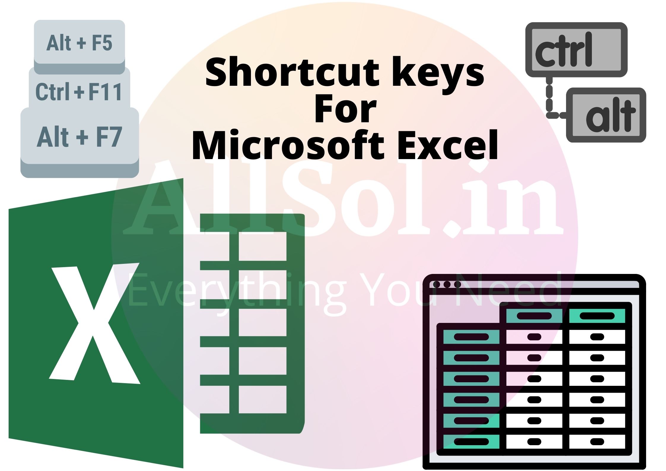 MS Excel Shortcut Keys