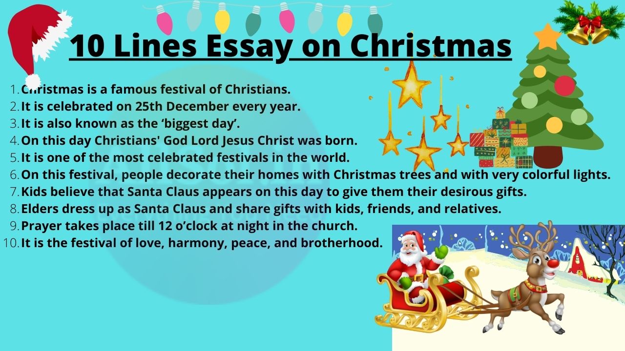 10 Lines Essay on Christmas