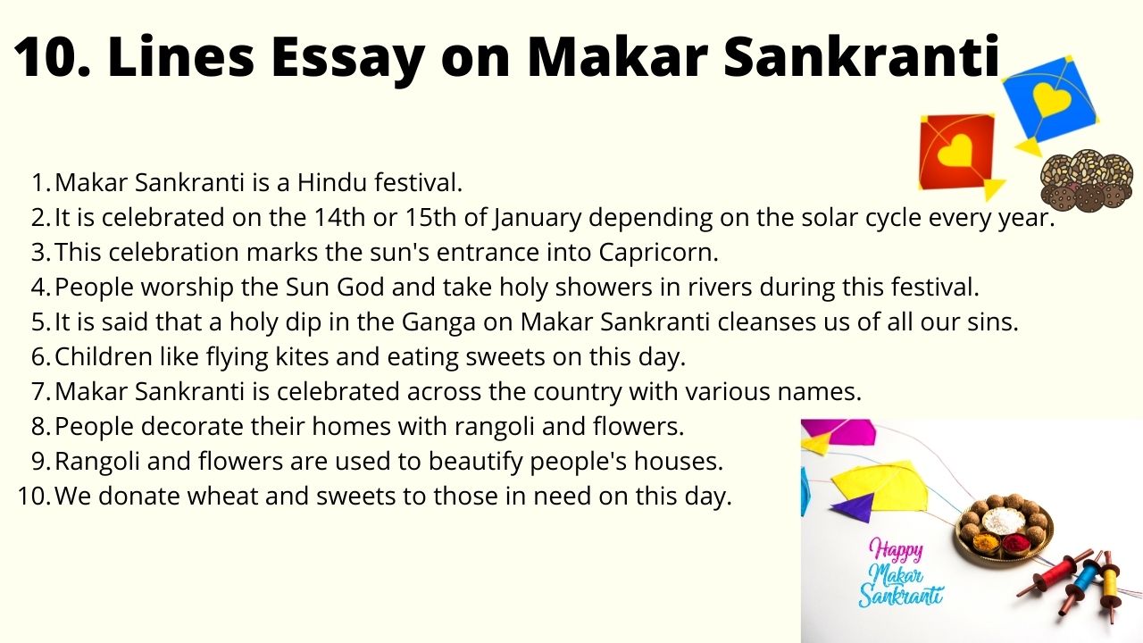 Essay on Makar Sankranti