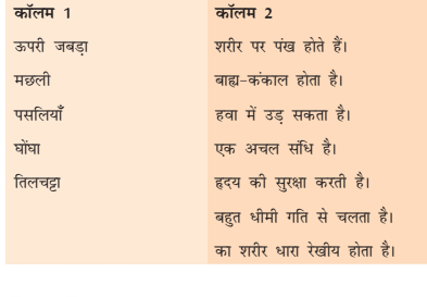 NCERT Solutions for Class 6 Science Hindi Medium Chapter 8 शरीर में गति