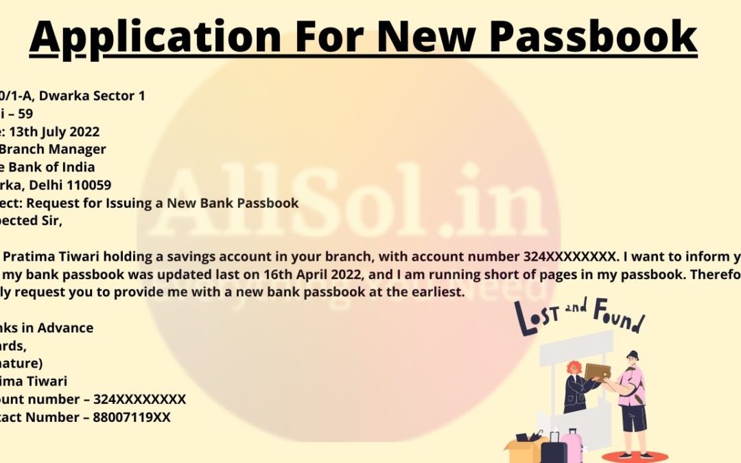 Application For New Passbook